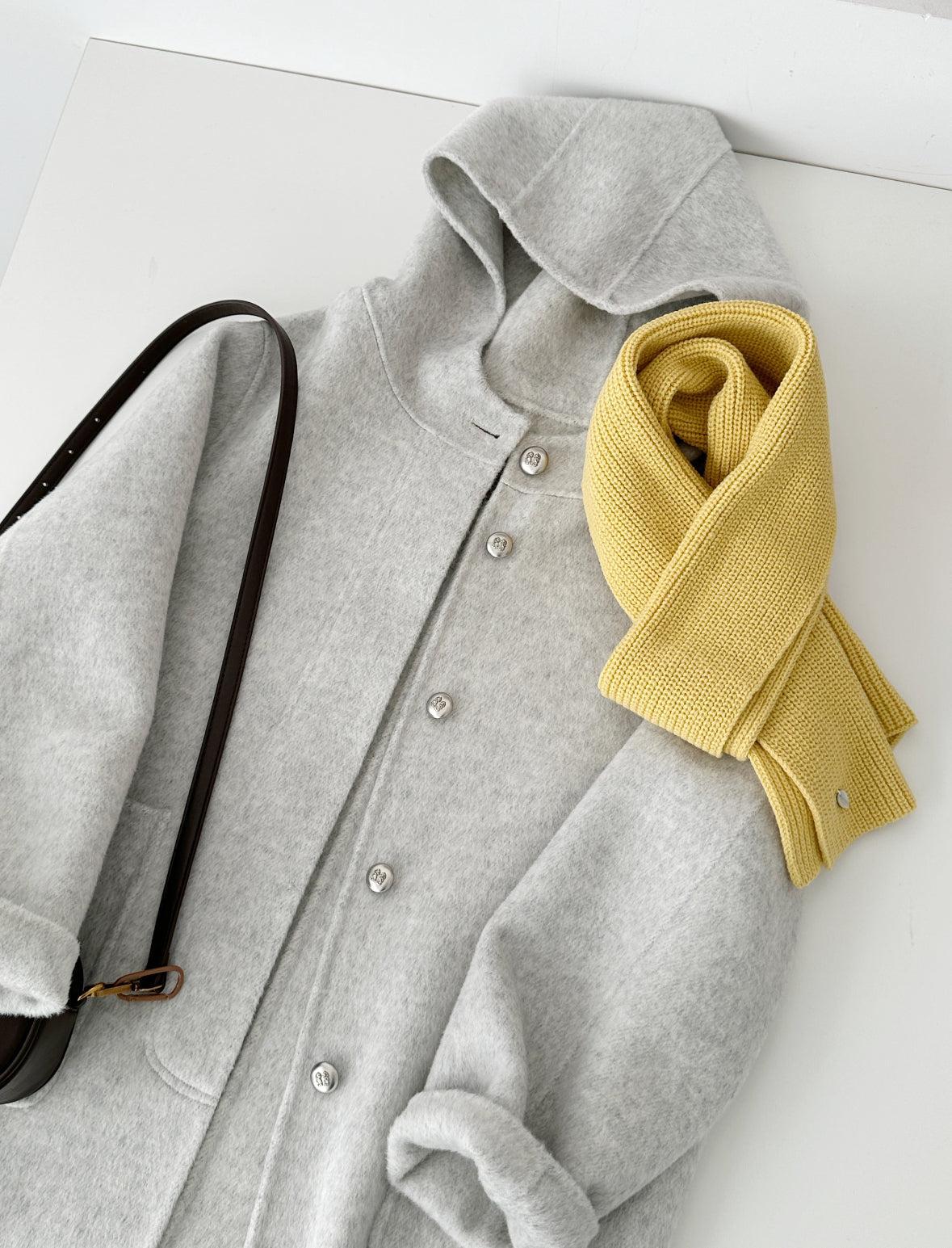 Sera Mid-Length Hooded Wool Jacket - 5 colors