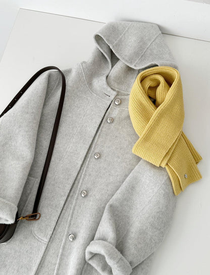 Sera Mid-Length Hooded Wool Jacket - 5 colors