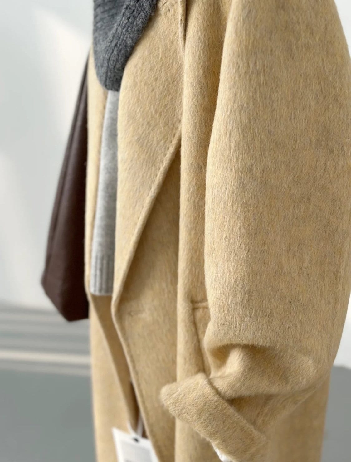 ‘Luna’ Longline Wool Trench Coat