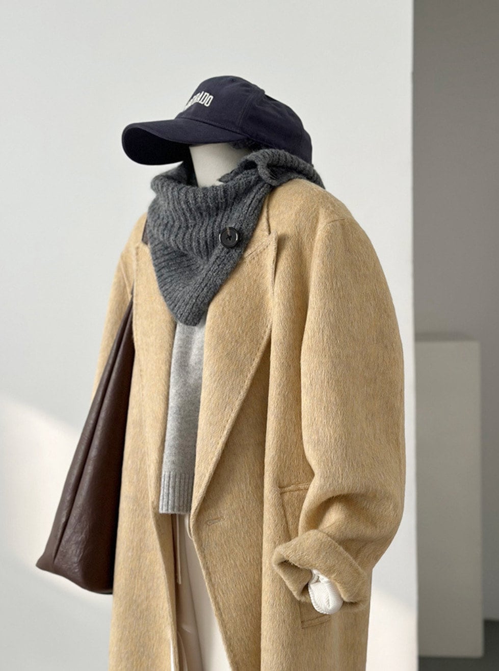 ‘Luna’ Longline Wool Trench Coat