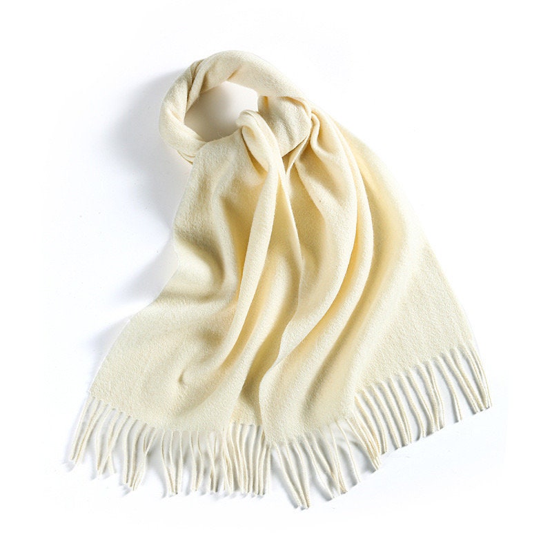 Cozy 100% Wool Scarf Solid Color Scarf